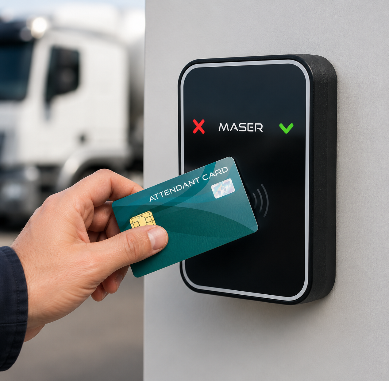 RFID fuel authorization reader