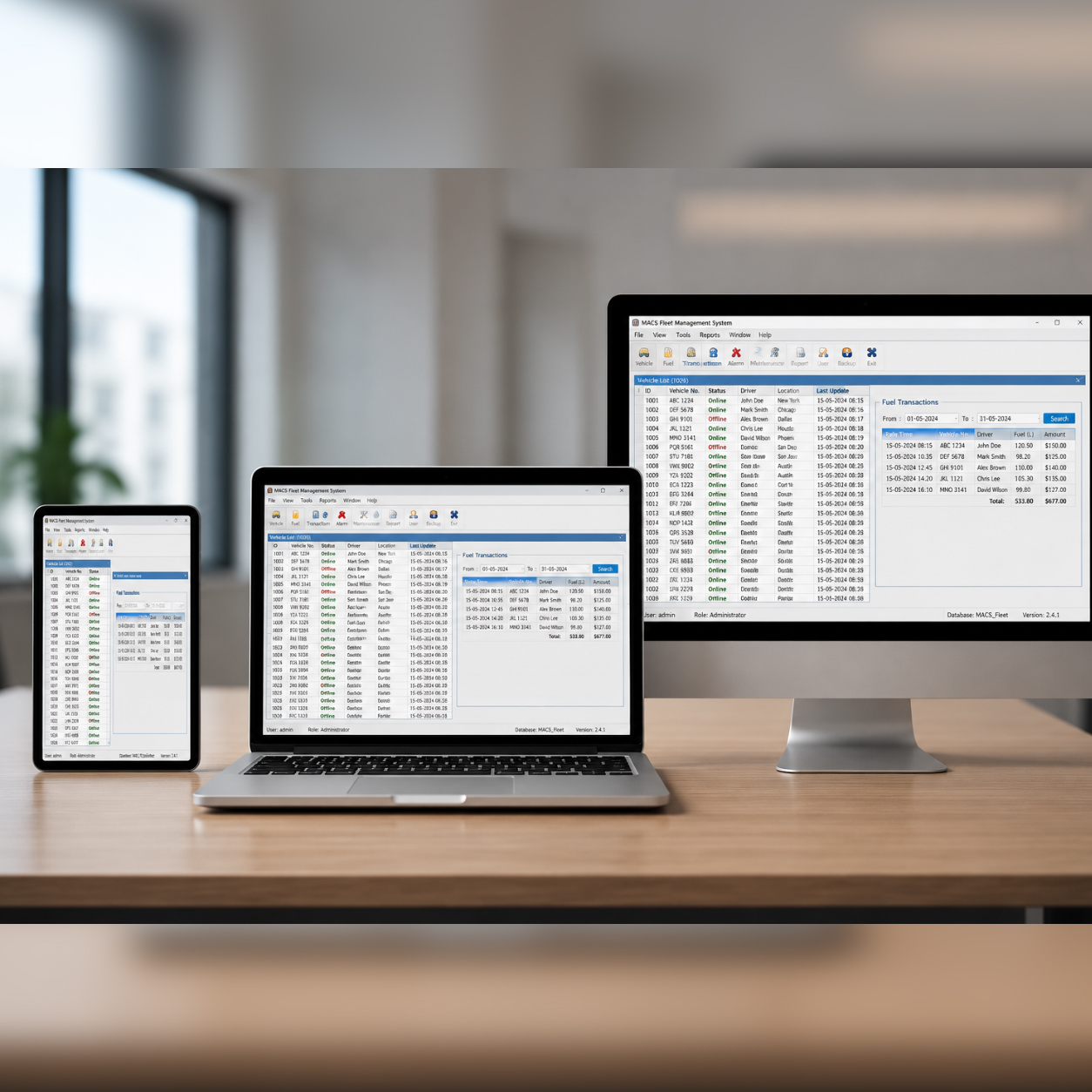 Card Smart Fleet 4.0 dashboard